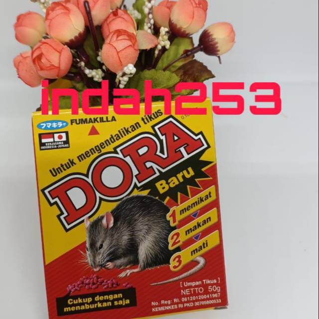 racun tikus ampuh Dora 50 gr