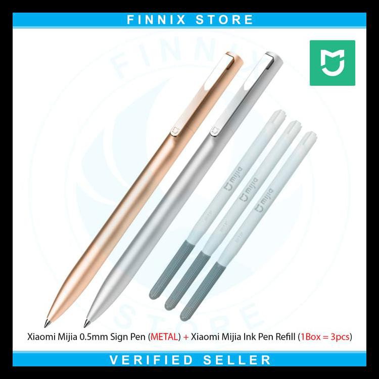 

BOOM SALE XIAOMI MIJIA SIGN PEN PULPEN + MIJIA INK PEN REFILL (METAL) - PERAK BARANG TERUPDATE