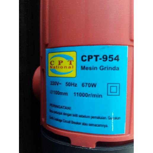ORIGINAL - mesin gerinda, gurinda cpt-954 cpt national