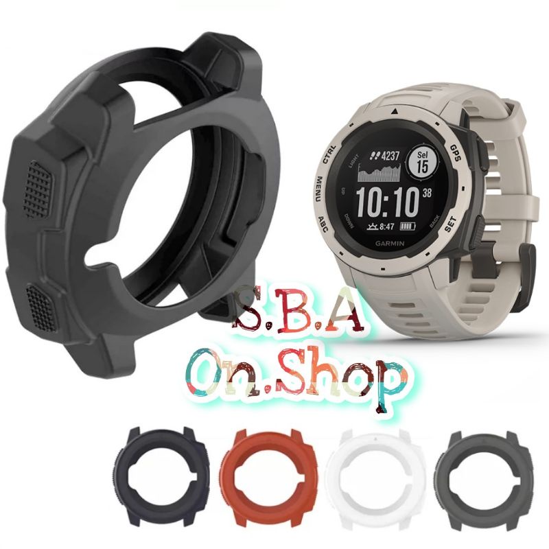 Case Cover Casing Soft Silicone Rubber Karet Garmin Instinct Biasa Gen 1 Pelindung Jam Tangan