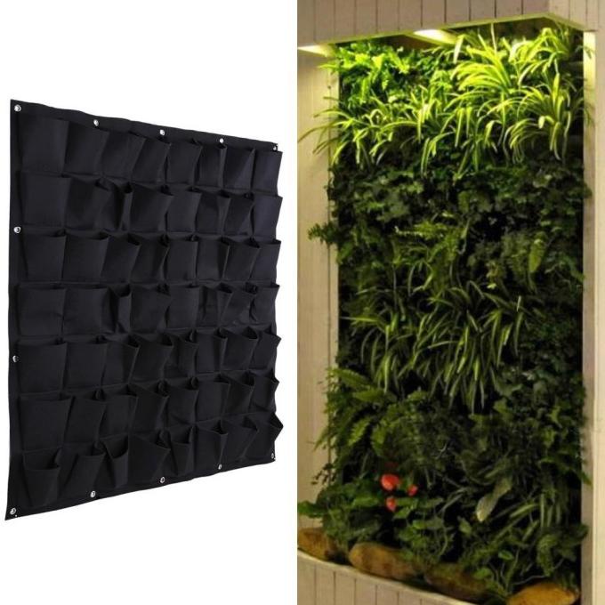 Promo 56 Pocket Hanging Vertical Garden Planter Indoor Outdoor Herb Pot Shopee Indonesia