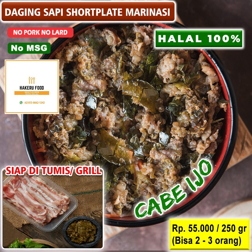 

Daging marinasi cabe hijau