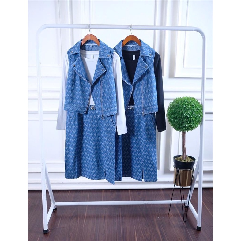 DRESS DENIM PREMIUM BANGKOK BKK , KOREAN STYLE