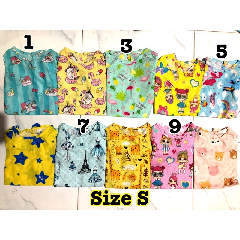 Dress atau atasan sabrina bahan katun catra anak perempuan