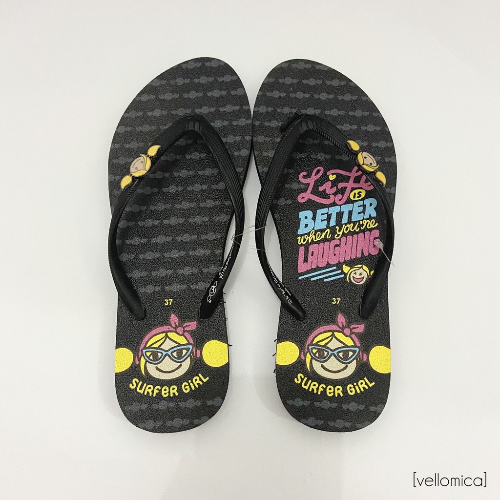 Sandal Surfer Girl Summer LBL Full Black