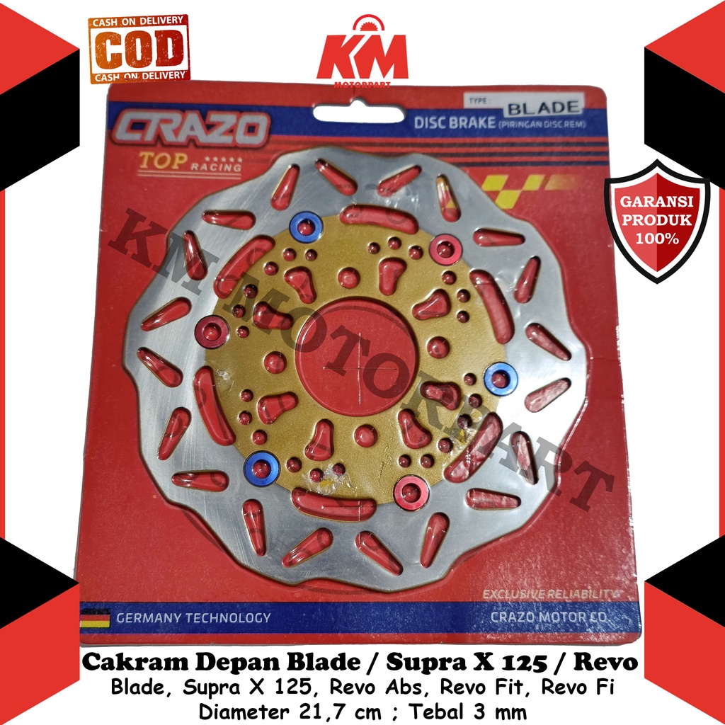 Cakram Depan Blade Supra X 125 Helm In Revo Fi Revo Abs Revo Fit Piringan Rem Depan Discbrake