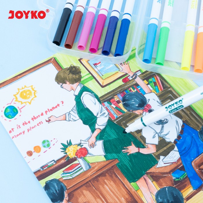 

Cuci Gudang Joyko Colour Pen Set 12 24 36 Colours / Spidol Warna Joyko Warna Warni Sale!!!