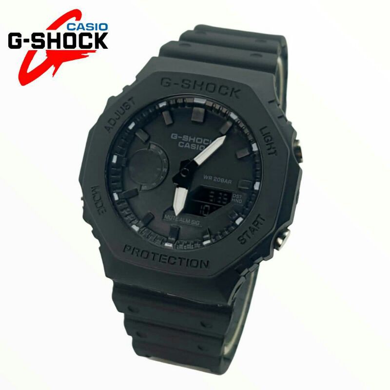 JAM TANGAN PRIA G SHOCK GA 2100 SPORT RUBBER FREE BATREI