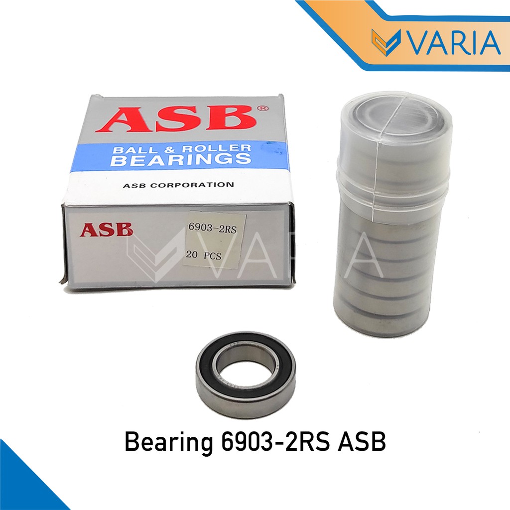 Bearing / Laher 6903 2RS Tutup Karet Double ASB