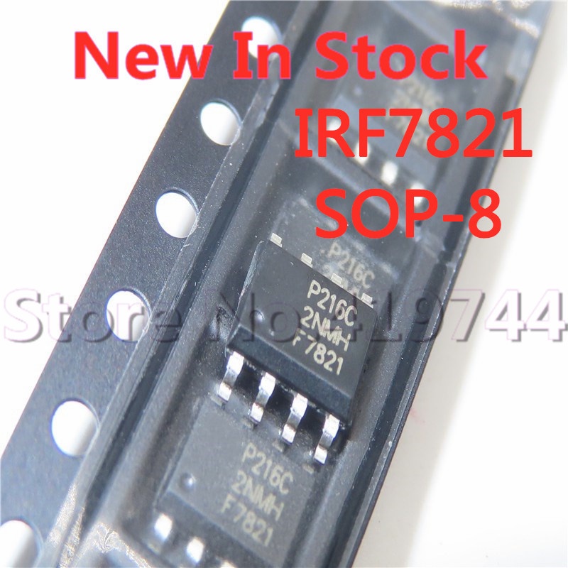 50pcs IC IRF7821TRPBF IRF7821 F7821 SOP-8 N-channel 30V / 13.6A SMD