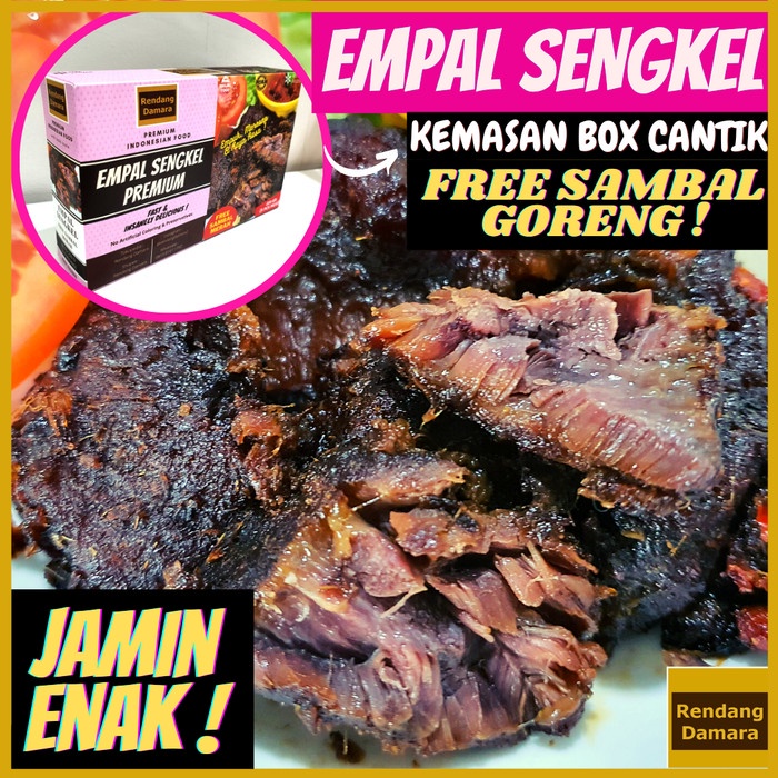 

- BARU Empal Sengkel Gepuk Sapi Empuk Manis Gurih Enak dengan Sambal Merah