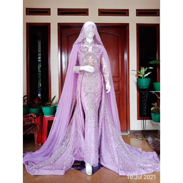 GAUN SLIM FULL MUTIARA TERMURAH