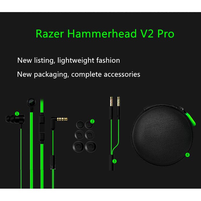 Jual Razer Hammerhead Pro V2 Dota2 Earphone Gaming Hammerhead Limited