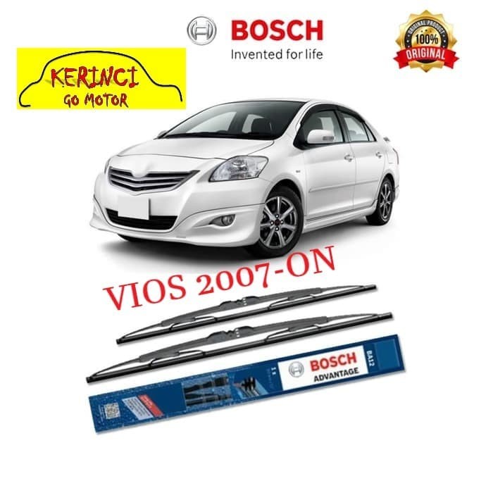 WIPER TOYOTA VIOS 2007-ON BOSCH ADVANTAGE 24&quot; &amp; 14&quot; SEPASANG WIPER