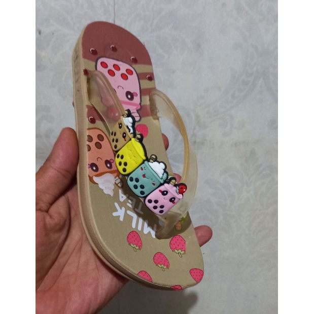 Sandal jepit anak perempuan boba terlaris