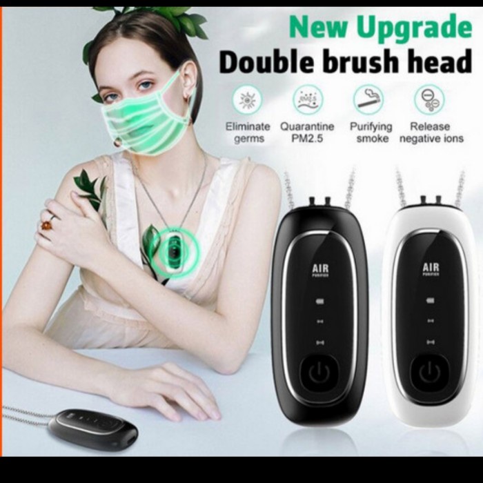 Ready - Portable Air Purifier Necklace Kalung Filter Virus Dan Asap Aolon M9