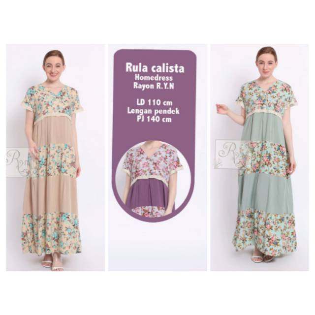 Dress Wanita Homedress RYN Original Ready Stock