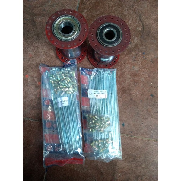 Tromol / Dudukan klaher roda gerobak dorong model ruji jari2 motor Ring 14