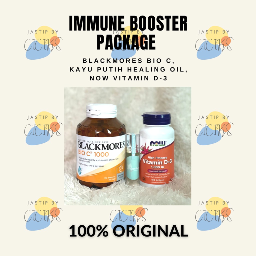 Blackmores Bio C & Now Foods Vitamin D3 1000 IU (Immune Booster Package)