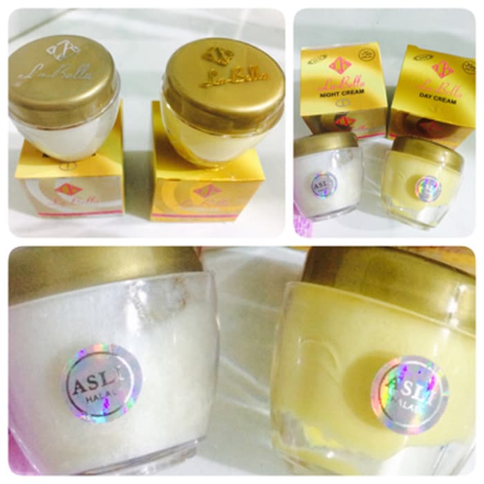 PAKET Cream Labella Original Siang + Malam Labella Pemutih Wajah