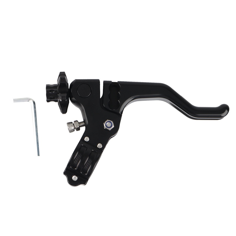 Motorcycle 22mm Stunt Clutch Lever Short Performance Cable Easy Pull Left Lever for Honda Grom SUZUKI RM125(Black)