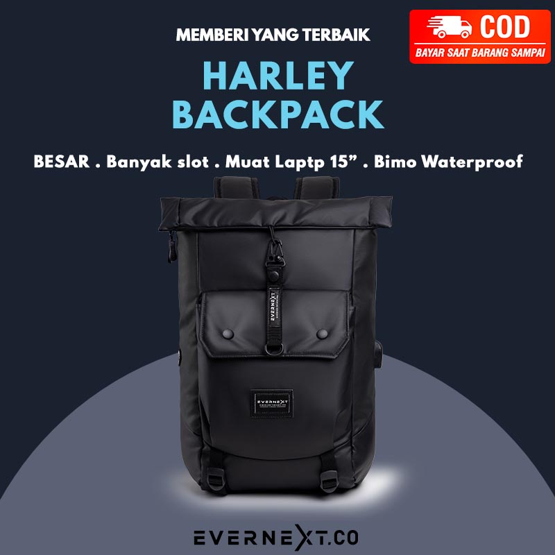 Tas Punggung Anti Air Pria HARLEY Backpack Outdoor