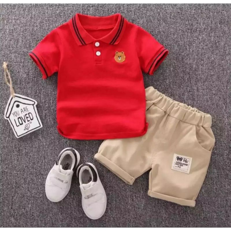 PAKAIAN ANAK / BAJU ANAK / SETELAN ANAK POLO BEAR