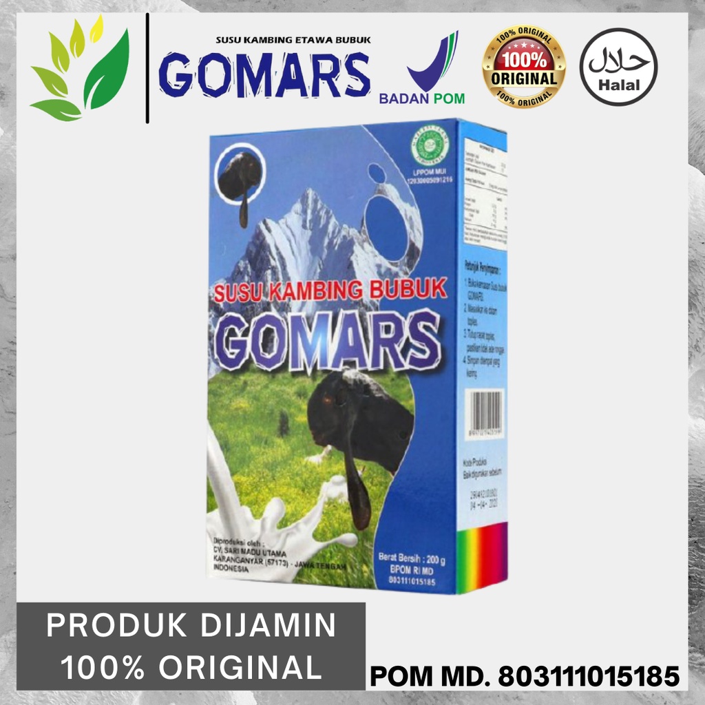 

Susu Gomars Susu Kambing Etawa Bubuk Original BPOM
