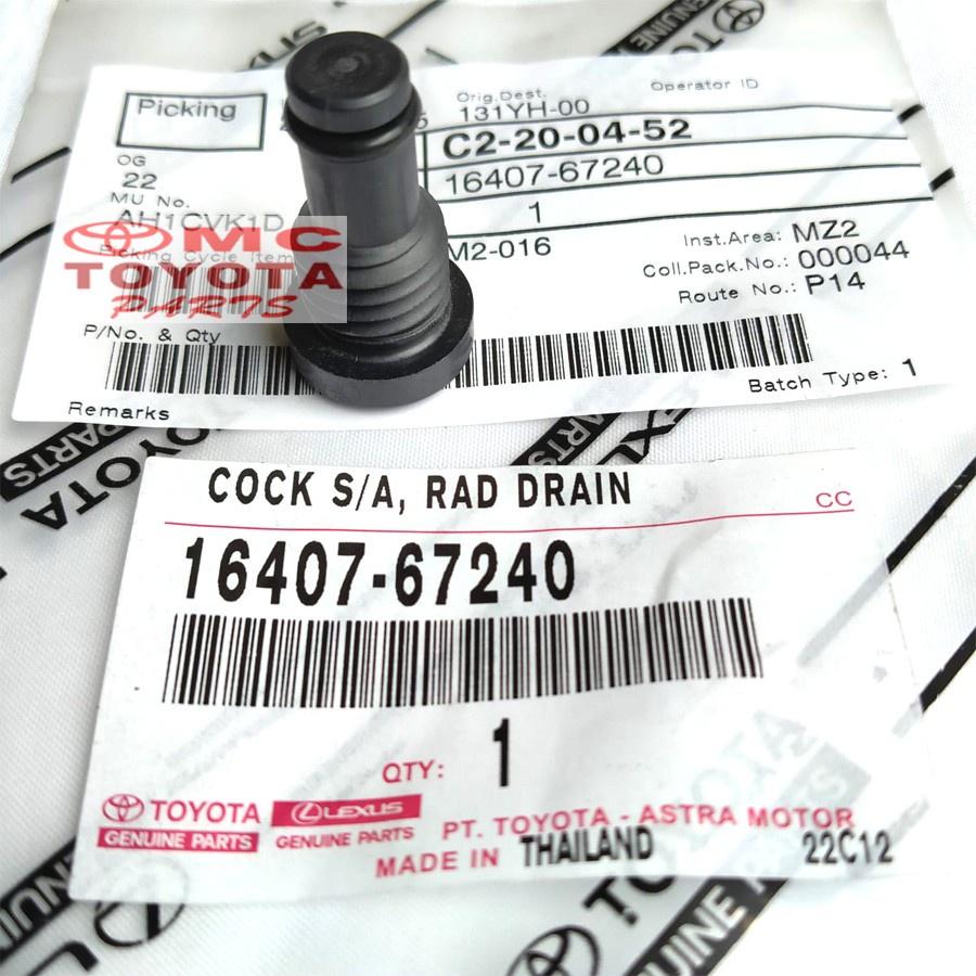 Tutup Kran Radiator Kijang Innova Fortuner Hilux 16407-67240