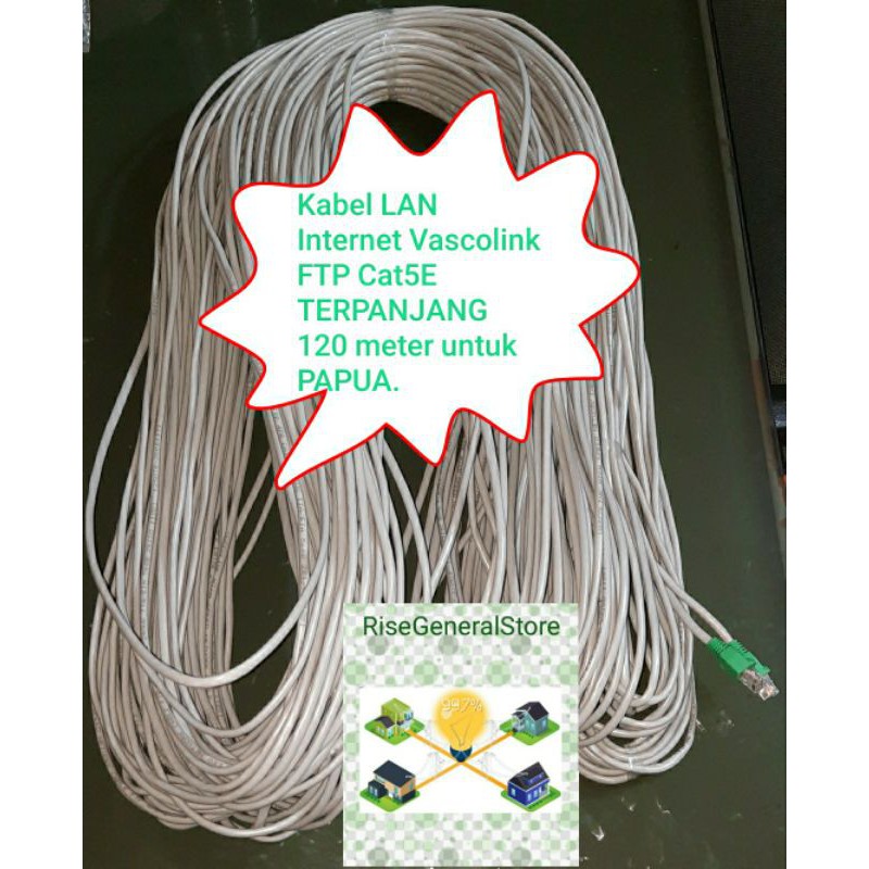 Kabel LAN Outdoor/FTP CAT6/5e Vascolink/Spectra/Zimmlink/NYK UTP/Indoor RJ45 CAT6/5 METAL,ecer meter-5
