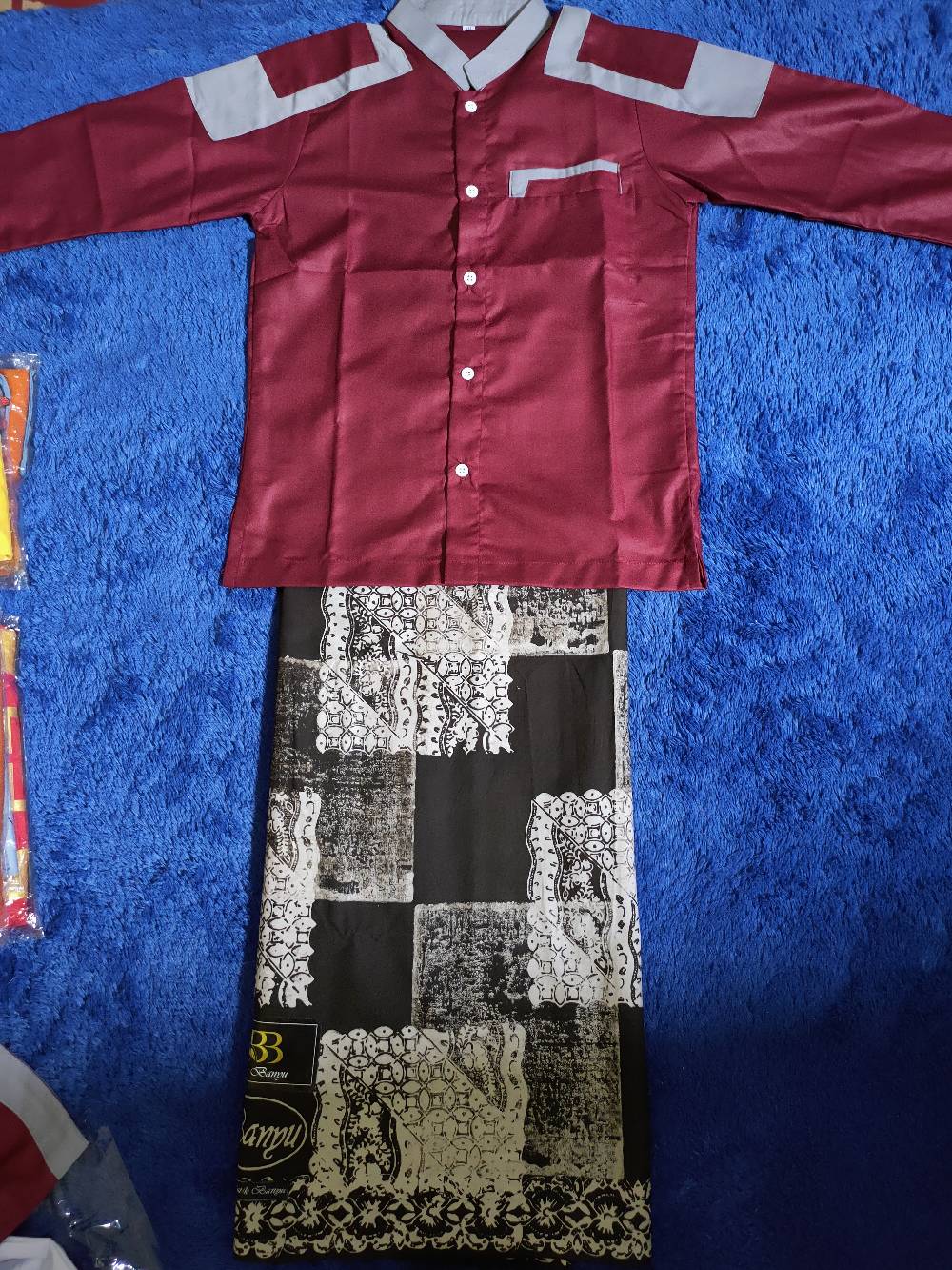 Sarung Anak Nu Sarung Batik Anak Wayang Dan Abstrak By Banyu -+100x175cm