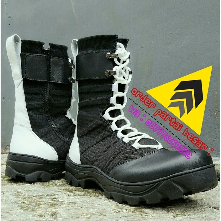 Sepatu PDL ninja Provost Polri asli kulit