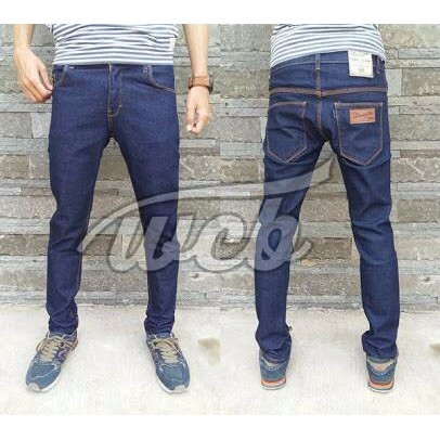 CELANA JEANS PRIA WRANGLER SLIM FIT BIRU DONGKER KEREN / BLUEBLACK PYP