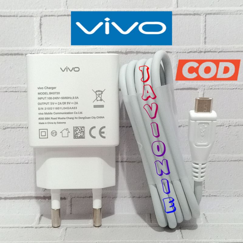 CHARGER CASAN CAS VIVO V5+ V5S V5 LITE PLUS 18W ORIGINAL MICRO USB FAST CHARGING