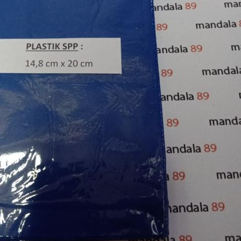 

➷ PLASTIK SPP , KARTU BAYARAN. 14.8 X 20 CM - Biru ☉