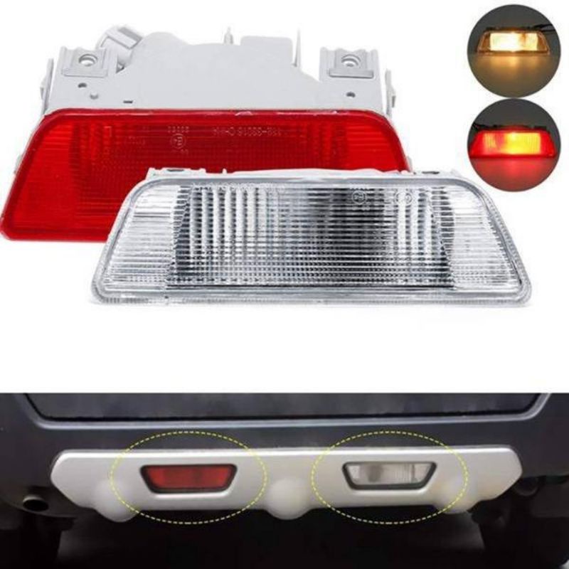 Lampu reflektor bumper belakang nissan xtrail x-trail t31