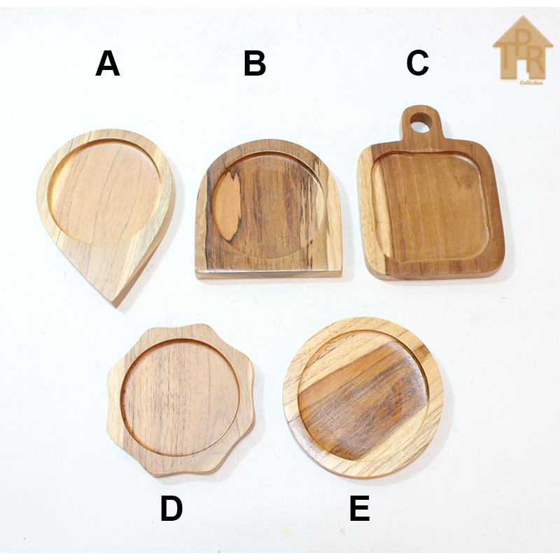 Teakwood Coaster / Tatakan Kayu Jati Premium