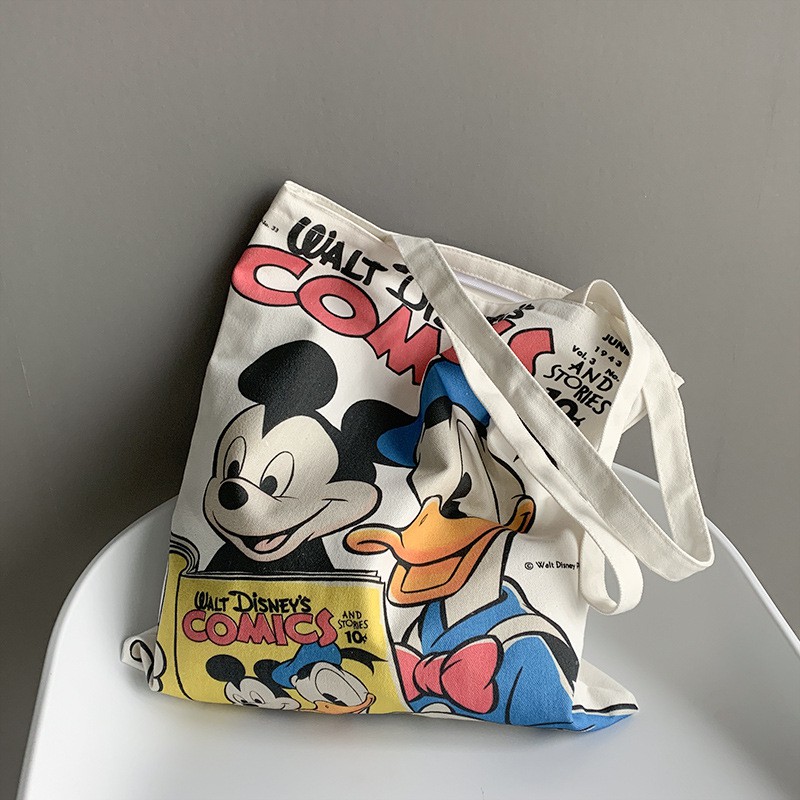 TC-84 tas kanvas canvas wanita import shoulder bag bahu korea jepang mickey