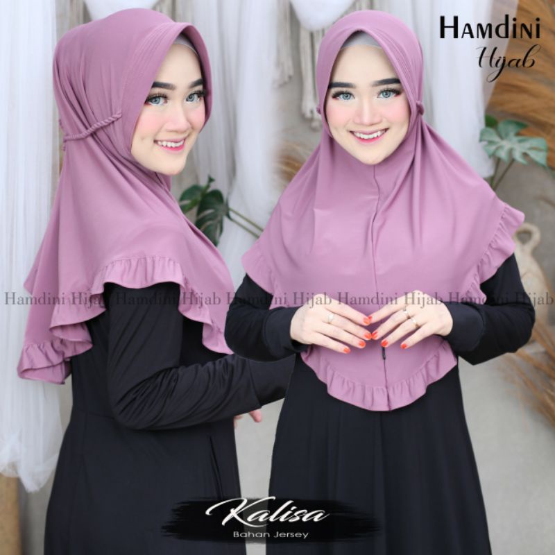 (((ORIGINAL HAMDINI))) Hijab instan Jersey KALISA hamdini