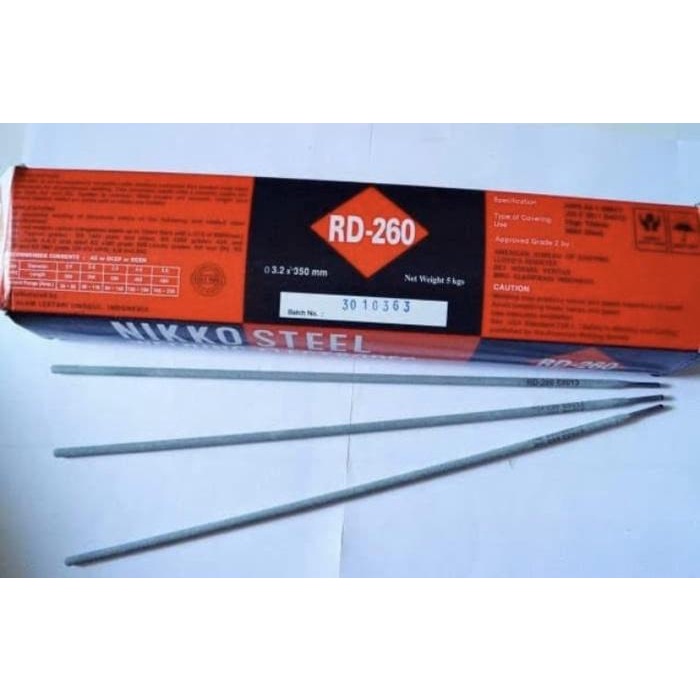 Kawat Las Nikko Rd 260 3.2 Mm / Kawat Las Re 260 3,2 Mm