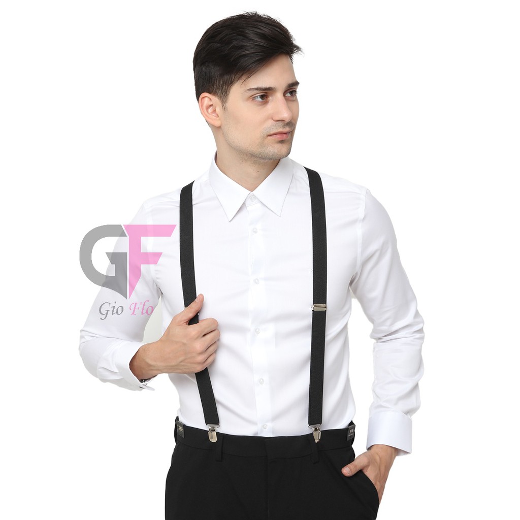 GIOFLO Suspender Pria Hitam / TIE 406