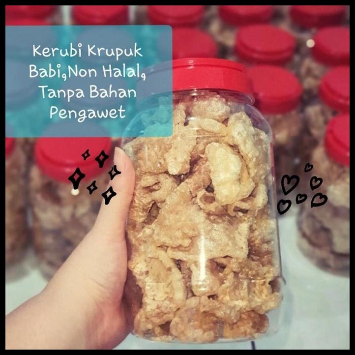 

Kerubi Kerupuk Kulit Babi - Krupuk Rambak Rejeki Laris Tanpa Pengawet