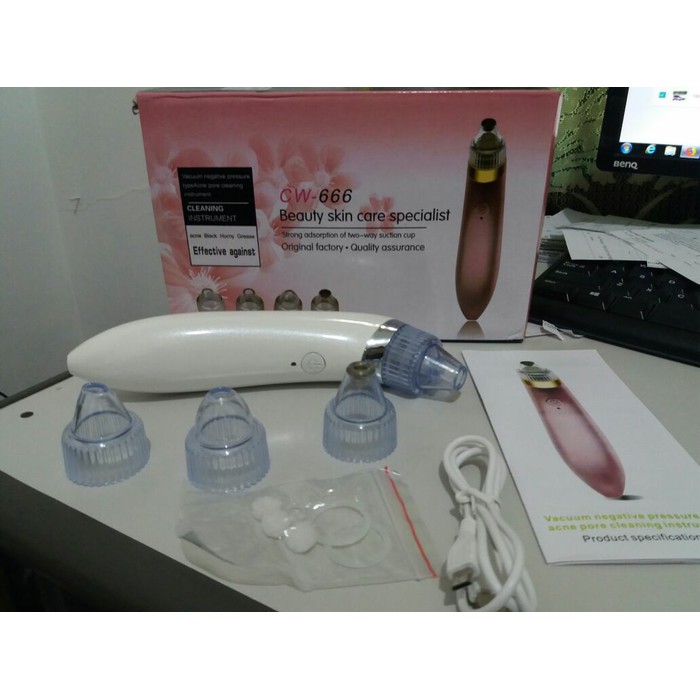 Promo Alat Penyedot Komedo Listrik CW 666   Vacuum Komedo   Penyedot Komedo Limited