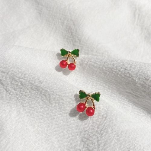 ✿AYN✿  Anting Korea Cantik FA13 CERRY MERAH