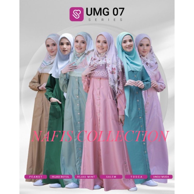 UMG 07 UKHTI MUNIRA GAMIS POLOS TOYOBO PREMIUM