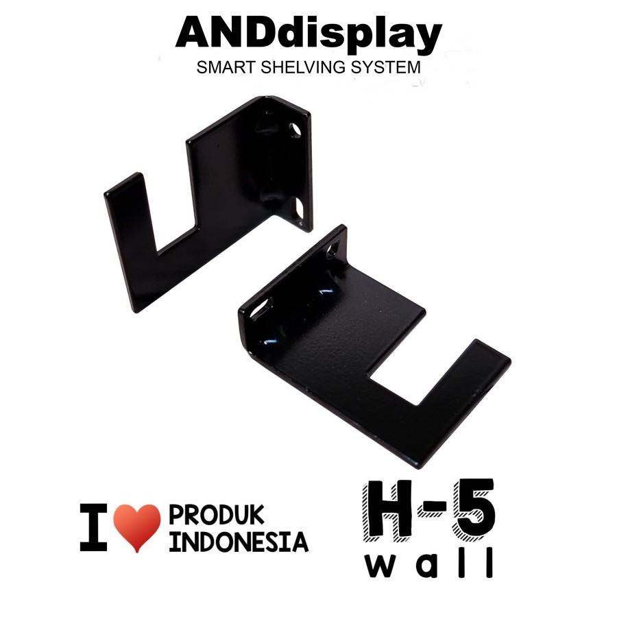 BRACKET H 5 CM WALL BRAKET RAM TEMBOK PIPA KOTAK SULING BAJU H5 5CM