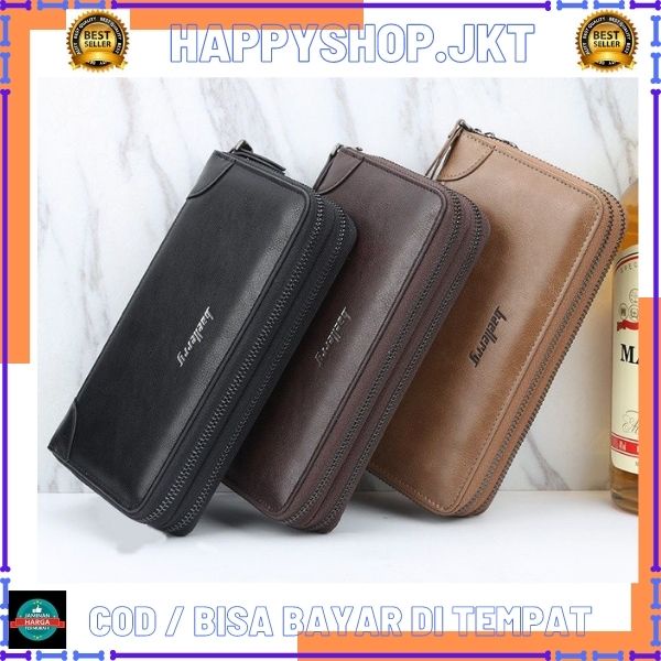 HS / Dompet Unisex Panjang Bahan Kulit PU Leather Premium S6702