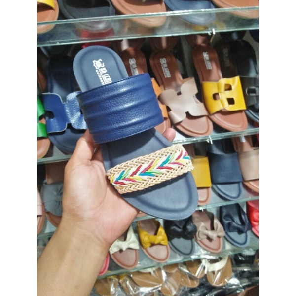 COD sandal kulit asli Sukaregang Garut Sandal Wanita
