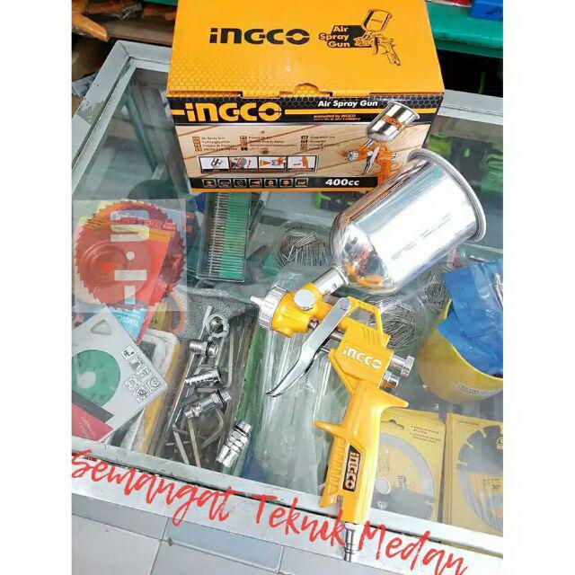 Ingco Spray Gun Semprotan Angin Cat Ingco Tabung Atas 400cc