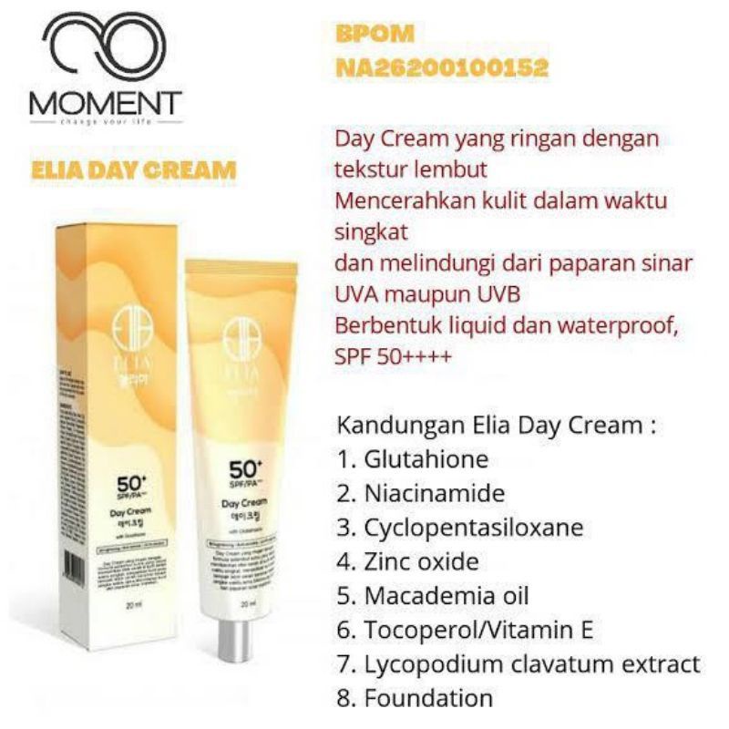 DAY CREAM ELIA SPF 50+ PLUS FOUNDATION